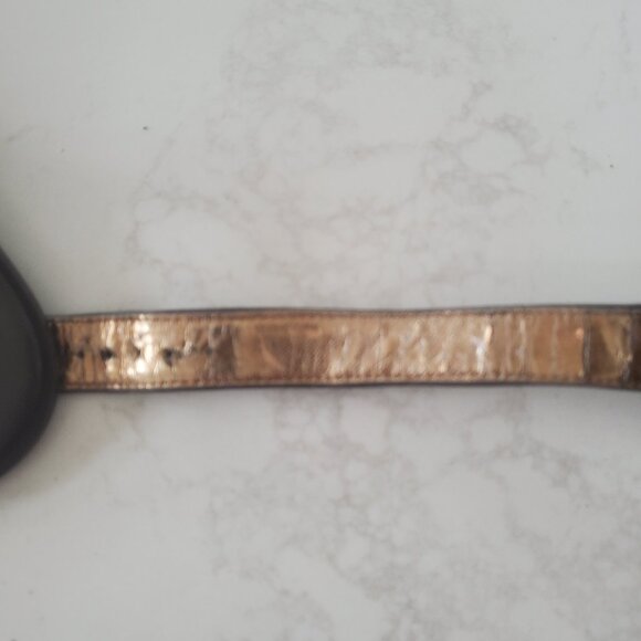 Etienne Aigner Brown Croc Embossed Women's Strappy Leather Sandal sz. 9.5M - Picture 16 of 16